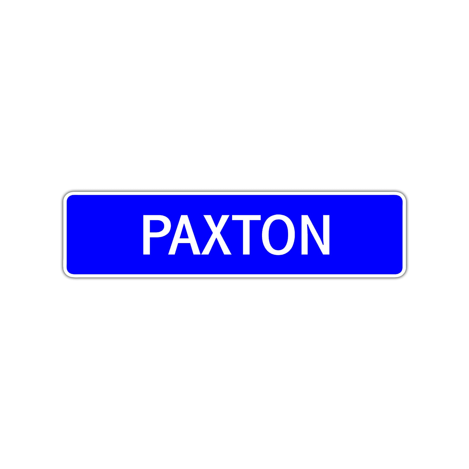 Paxton Street Sign Children Name Room Plate