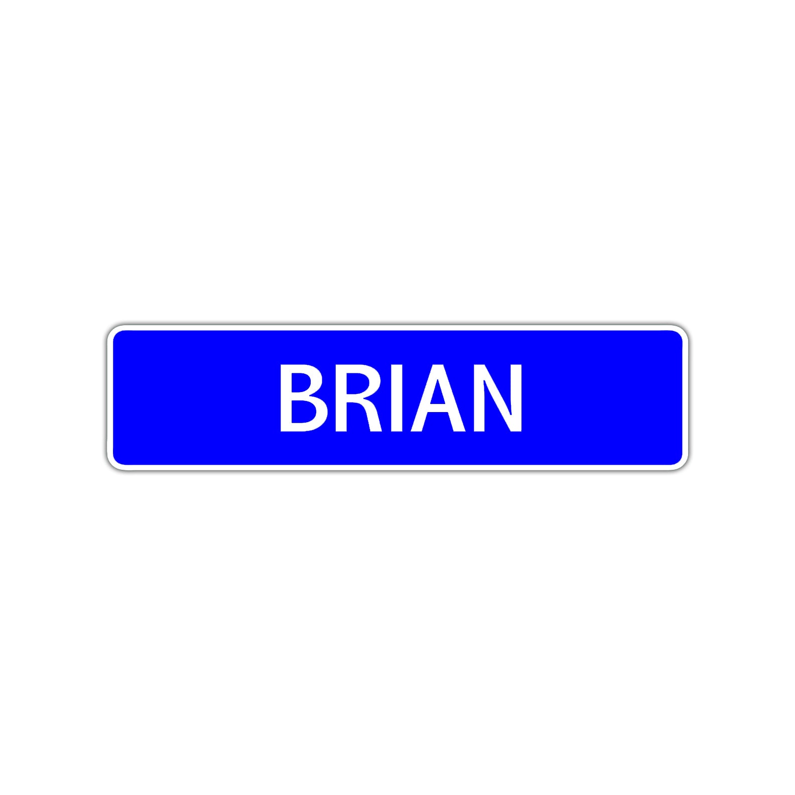 Brian Street Sign Children Name Room Plate