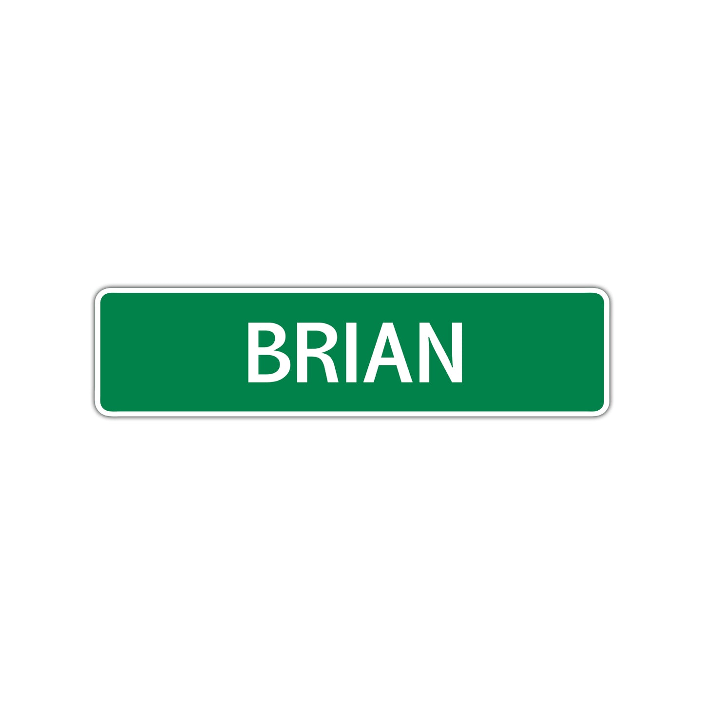 Brian Street Sign Children Name Room Plate