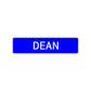 Dean Street Sign Children Name Room Plate