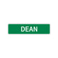 Dean Street Sign Children Name Room Plate