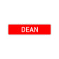 Dean Street Sign Children Name Room Plate
