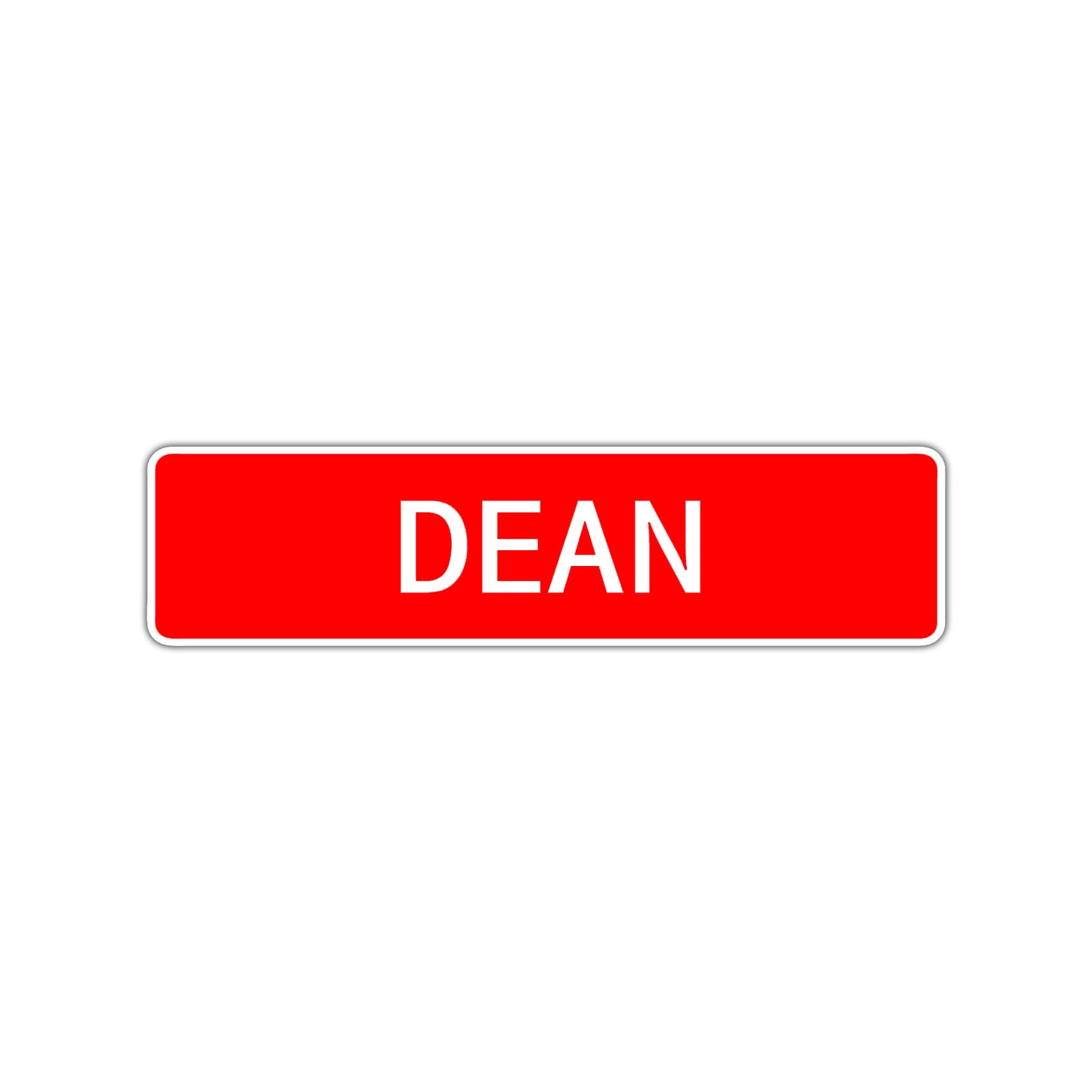 Dean Street Sign Children Name Room Plate