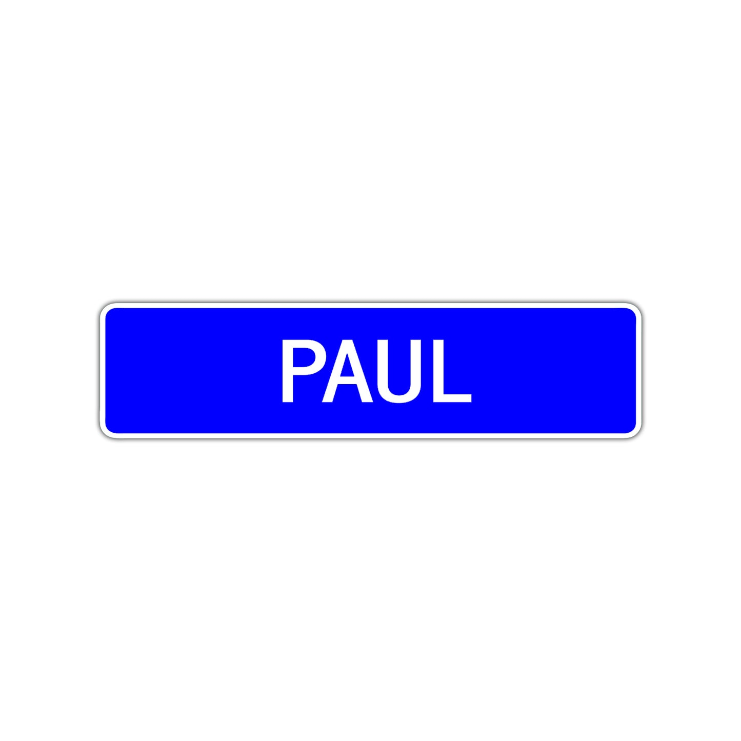 Paul Street Sign Children Name Room Plate