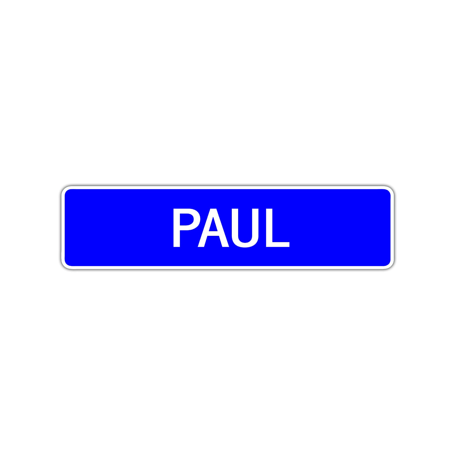 Paul Street Sign Children Name Room Plate