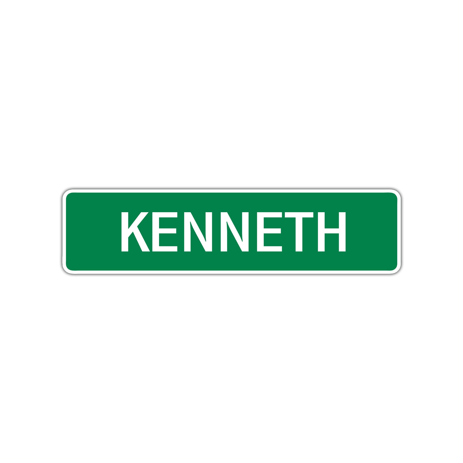 Kenneth Street Sign Children Name Room Plate
