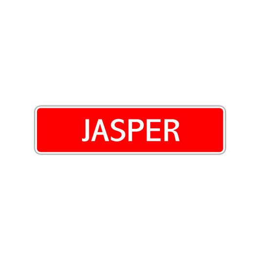 Jasper Street Sign Children Name Room Plate