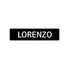 Lorenzo Street Sign Children Name Room Plate