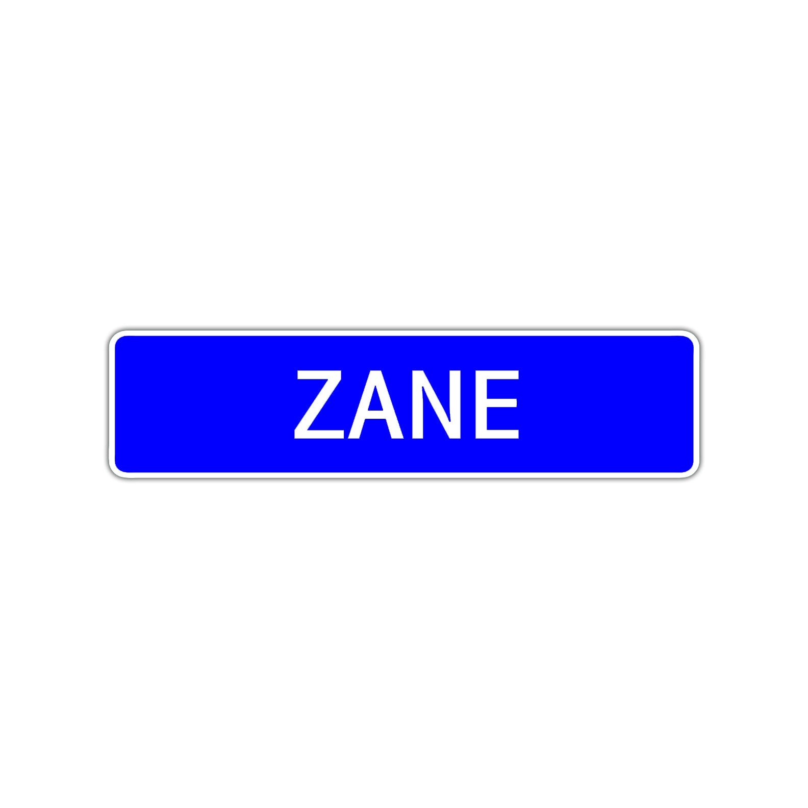 Zane Street Sign Children Name Room Plate
