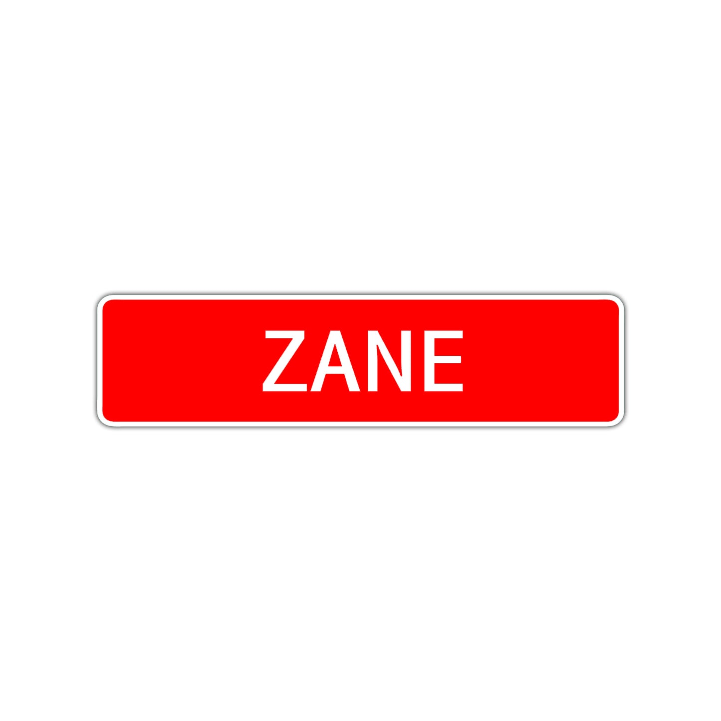 Zane Street Sign Children Name Room Plate