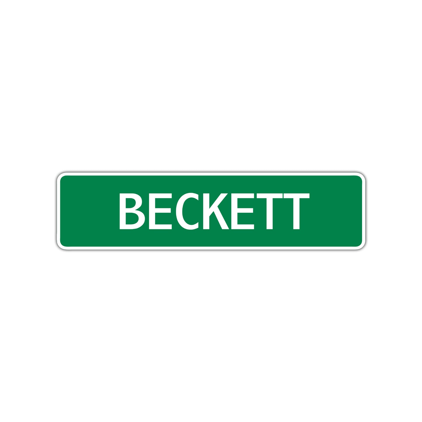 Beckett Street Sign Children Name Room Plate