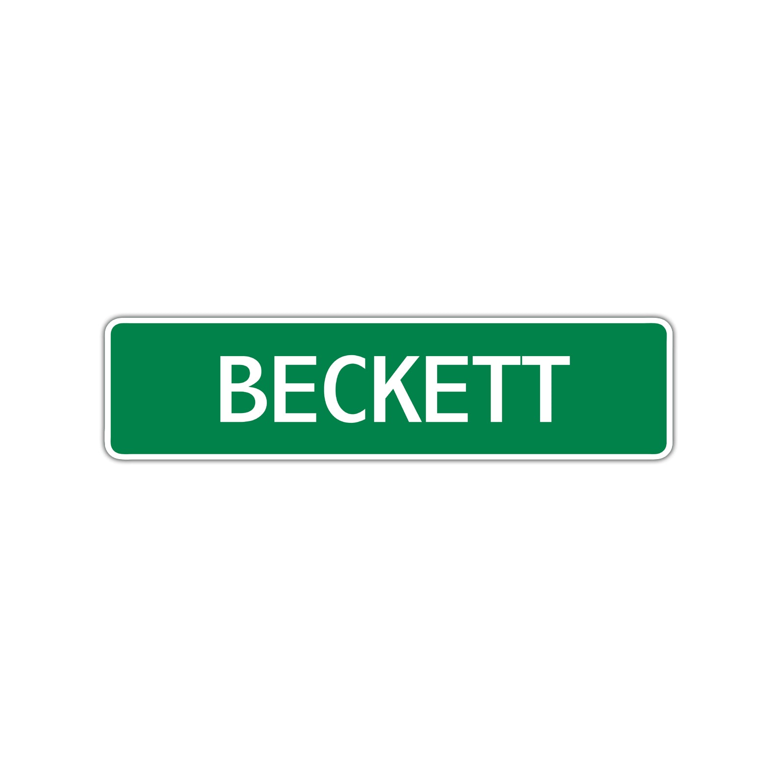 Beckett Street Sign Children Name Room Plate