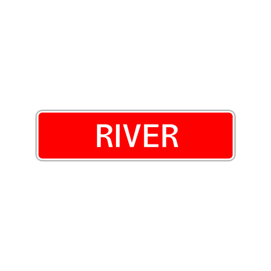 River Street Sign Children Name Room Plate