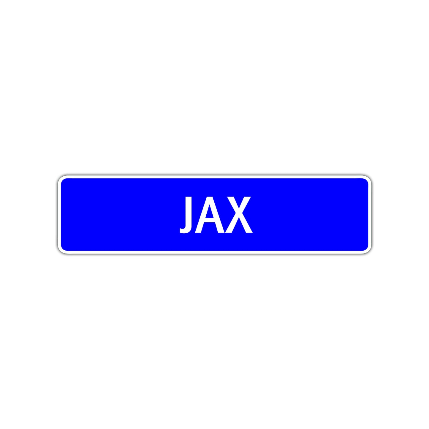 Jax Street Sign Children Name Room Plate