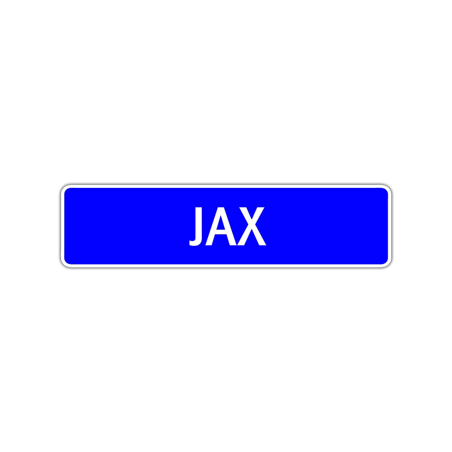 Jax Street Sign Children Name Room Plate