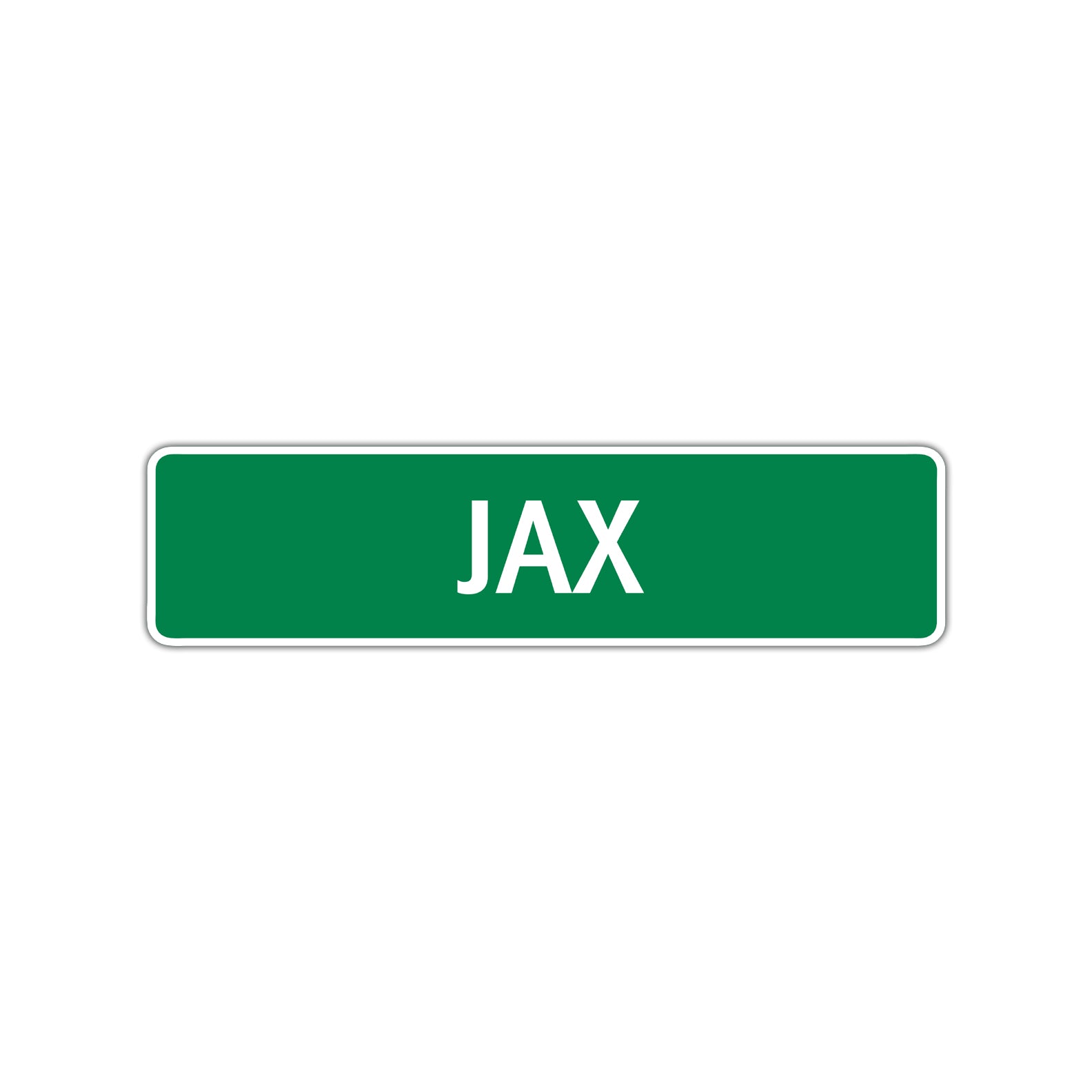 Jax Street Sign Children Name Room Plate