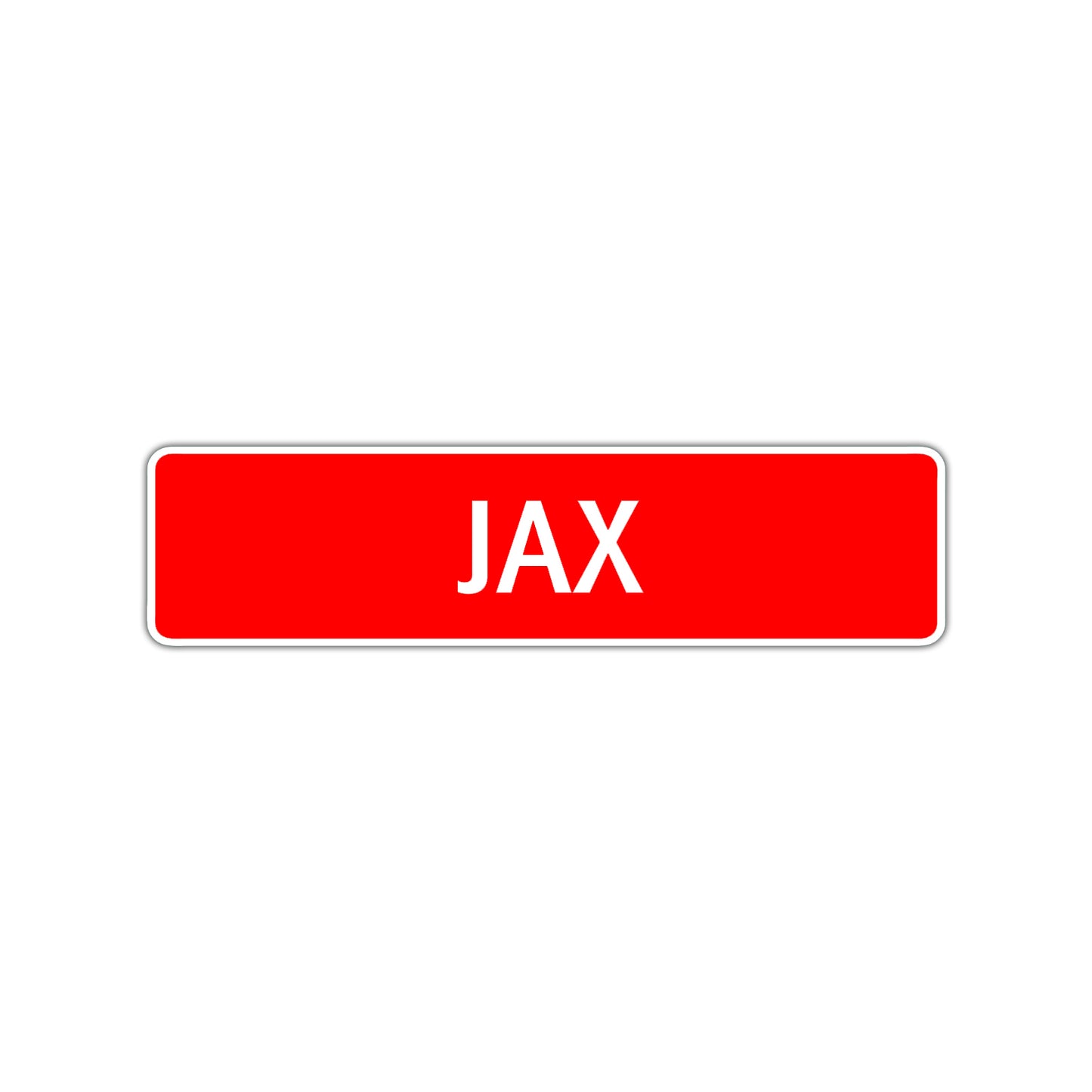 Jax Street Sign Children Name Room Plate