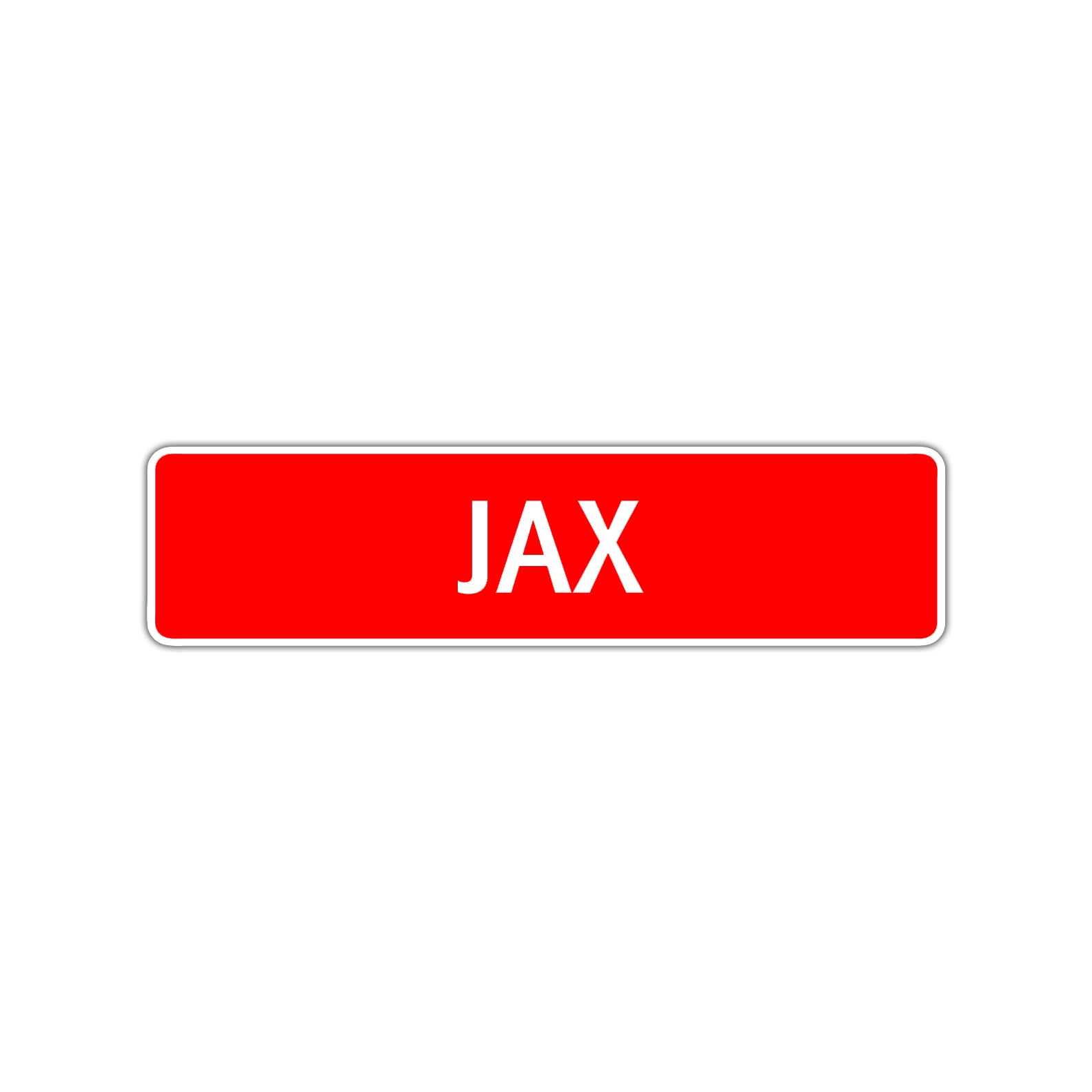 Jax Street Sign Children Name Room Plate