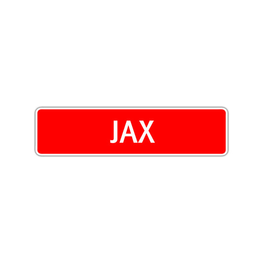 Jax Street Sign Children Name Room Plate