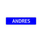 Andres Street Sign Children Name Room Plate