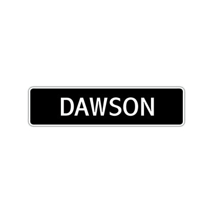 Dawson Street Sign Children Name Room Plate