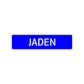 Jaden Street Sign Children Name Room Plate