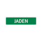 Jaden Street Sign Children Name Room Plate