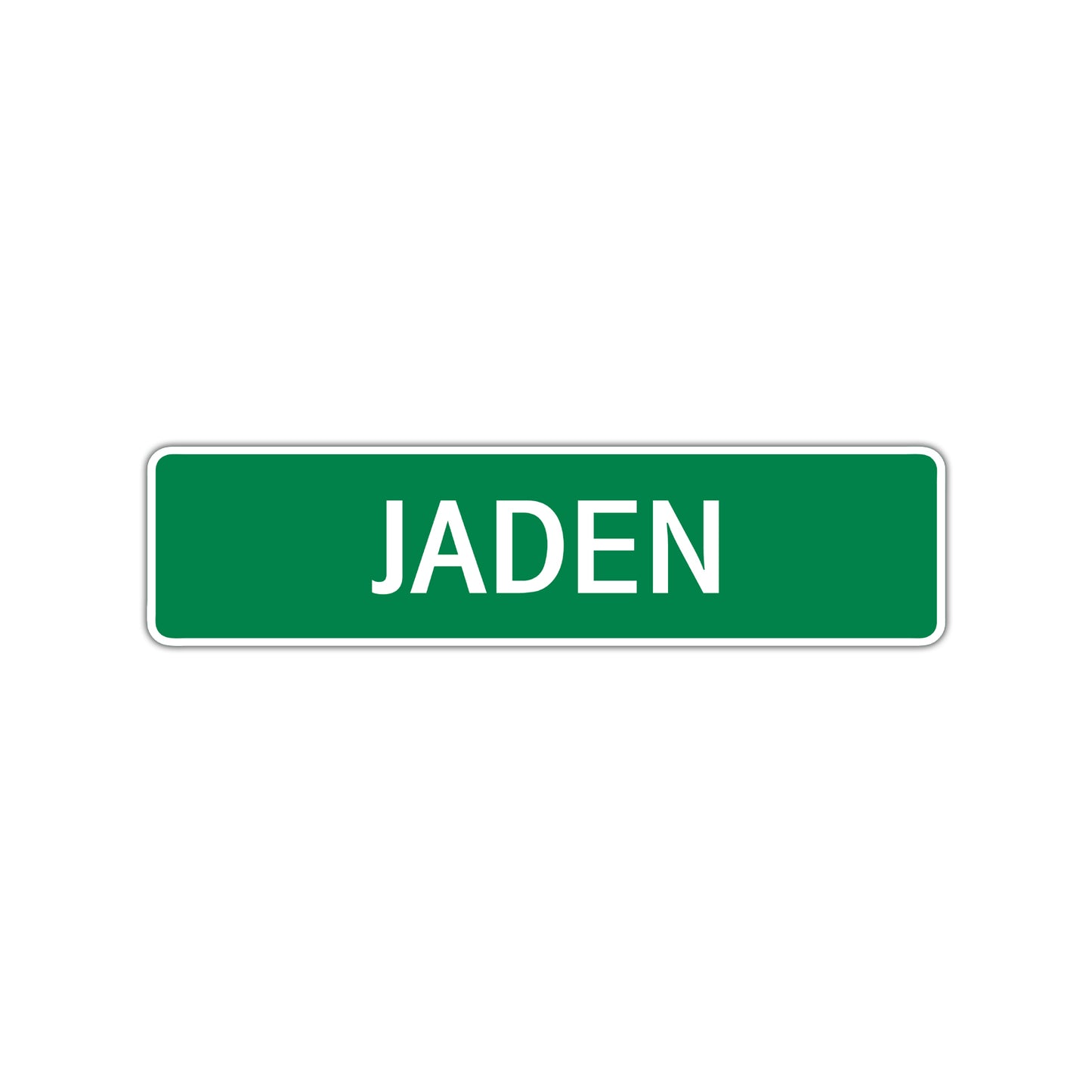 Jaden Street Sign Children Name Room Plate