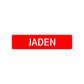 Jaden Street Sign Children Name Room Plate
