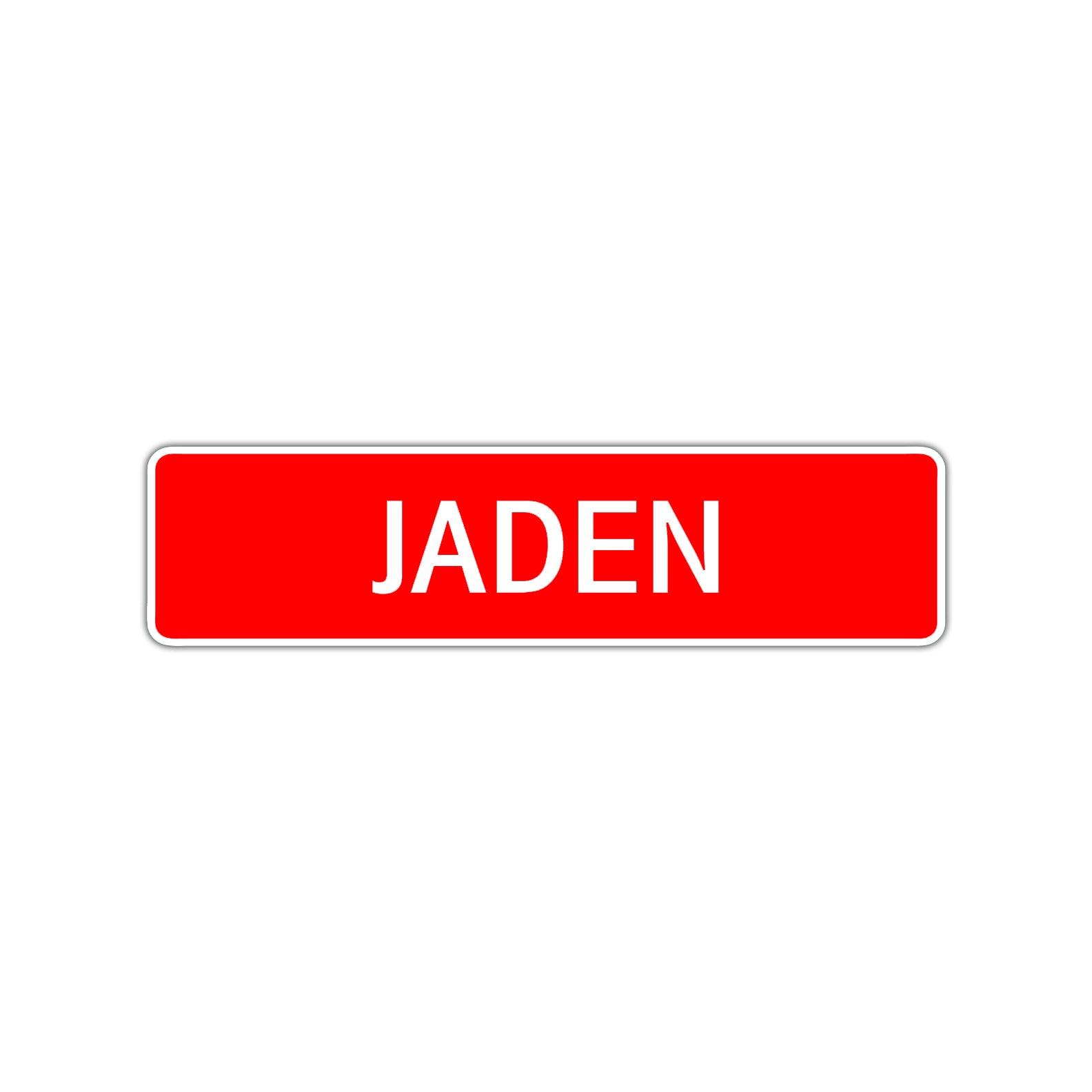Jaden Street Sign Children Name Room Plate