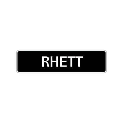 Rhett Street Sign Children Name Room Plate