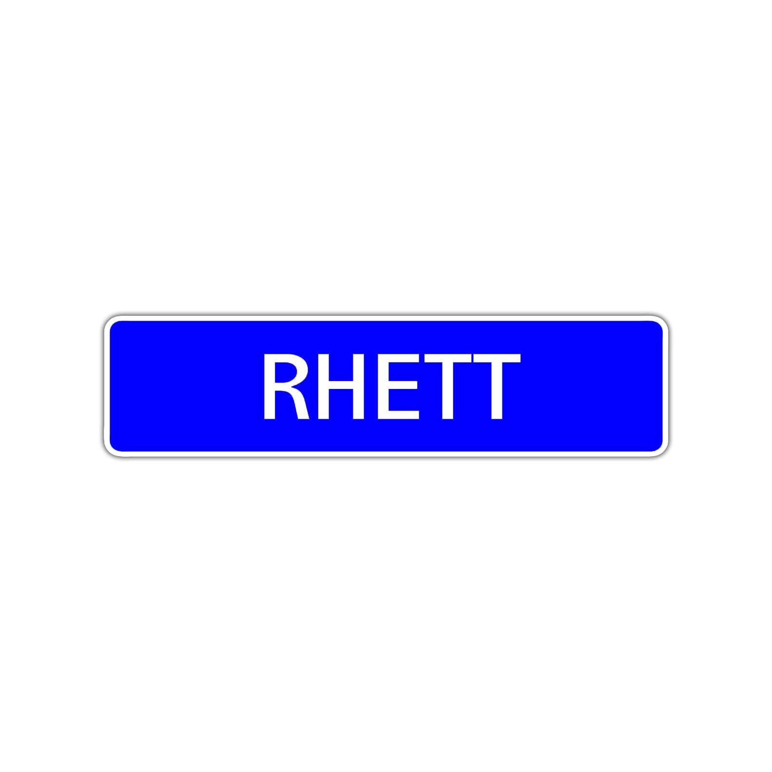 Rhett Street Sign Children Name Room Plate
