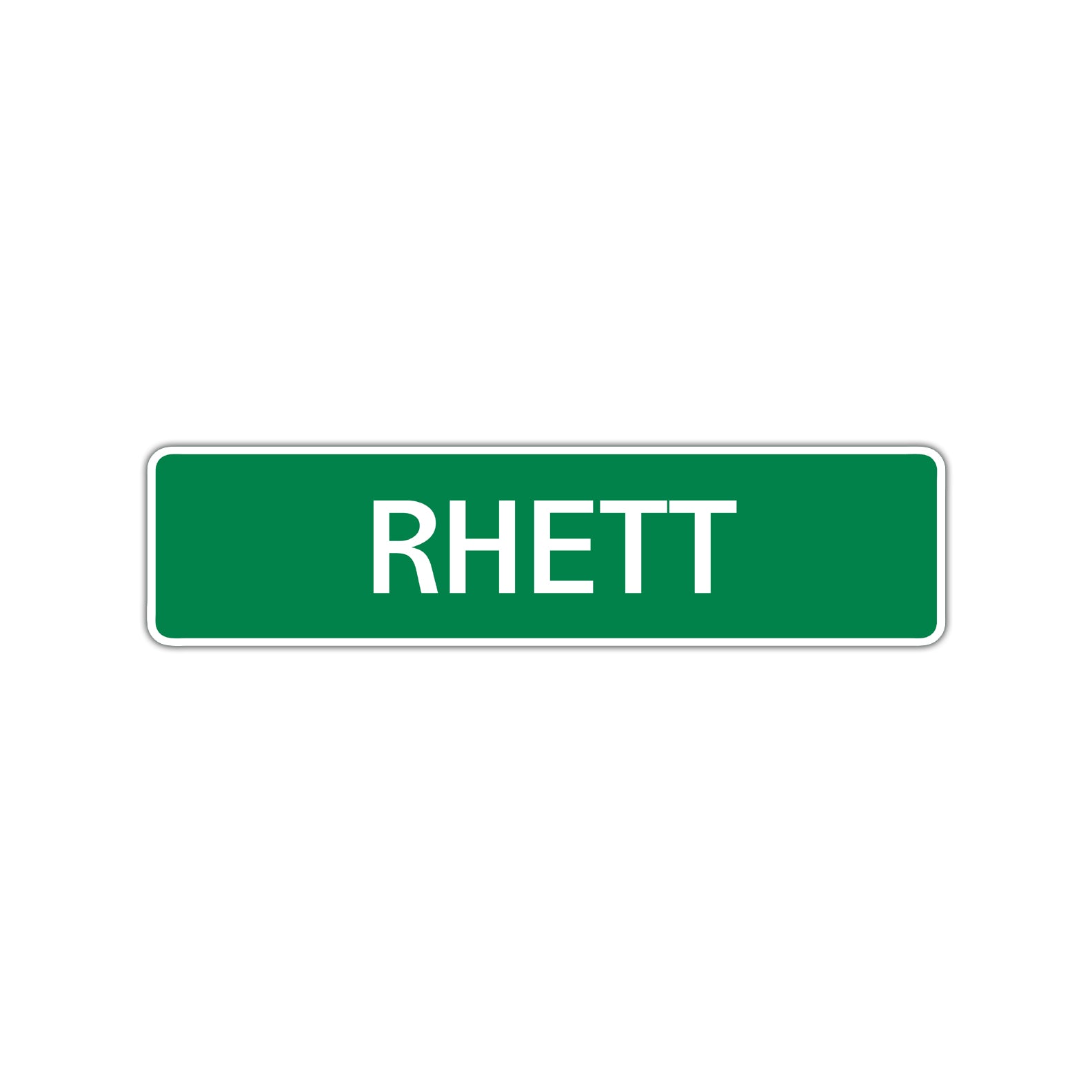 Rhett Street Sign Children Name Room Plate