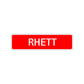 Rhett Street Sign Children Name Room Plate