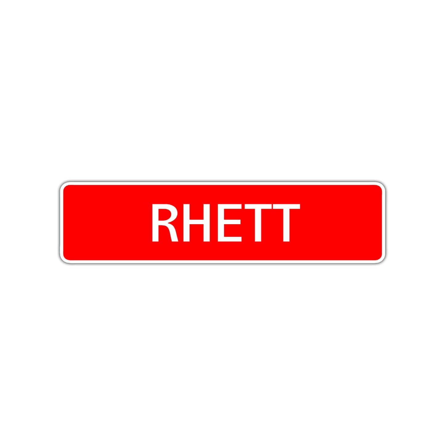 Rhett Street Sign Children Name Room Plate