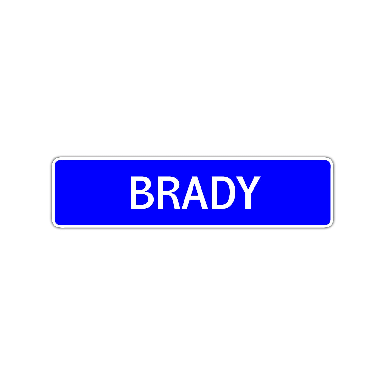 Brady Street Sign Children Name Room Plate