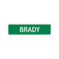 Brady Street Sign Children Name Room Plate