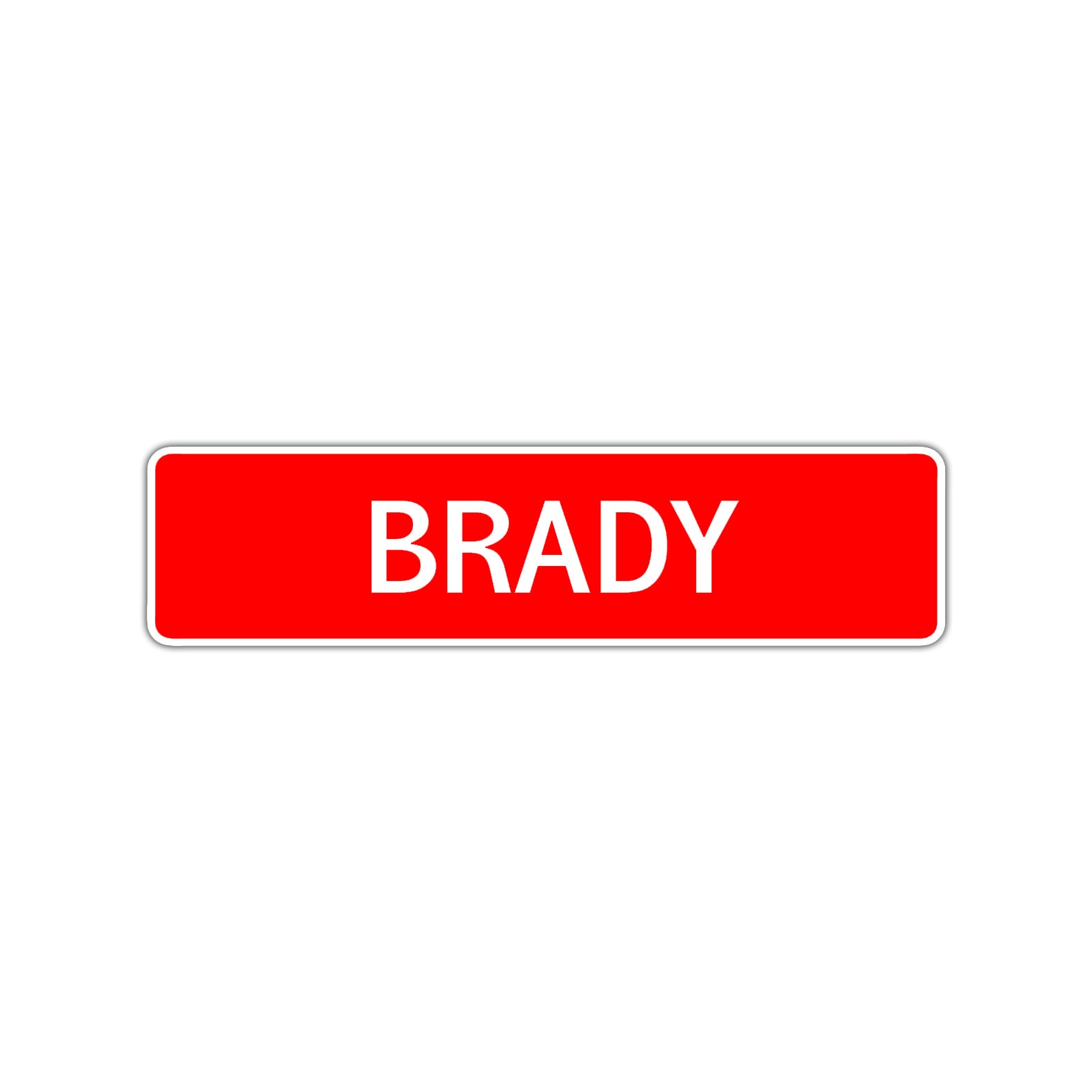 Brady Street Sign Children Name Room Plate