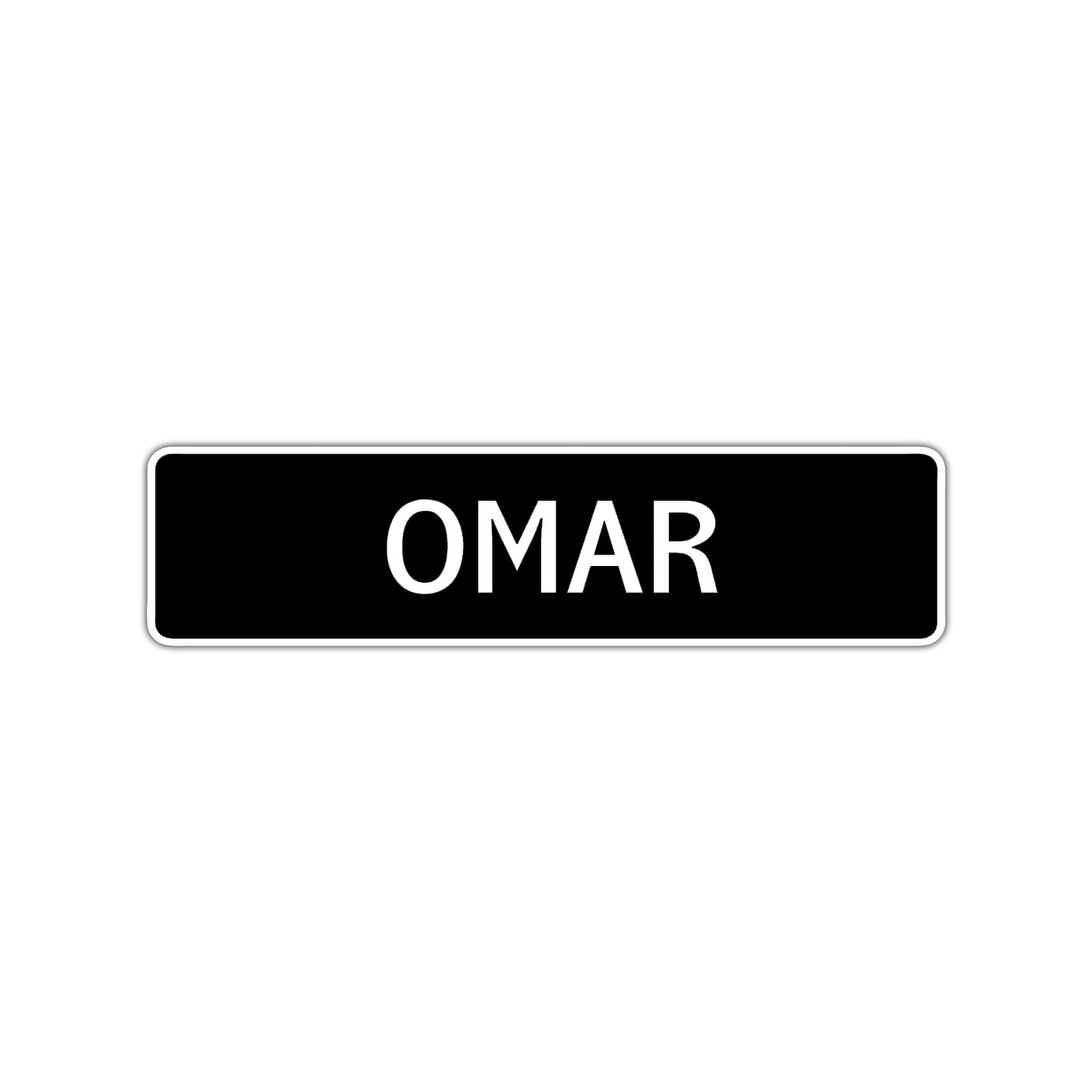 Omar Street Sign Children Name Room Plate