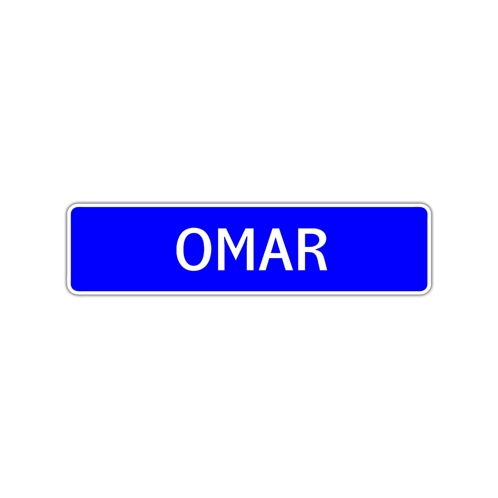 Omar Street Sign Children Name Room Plate