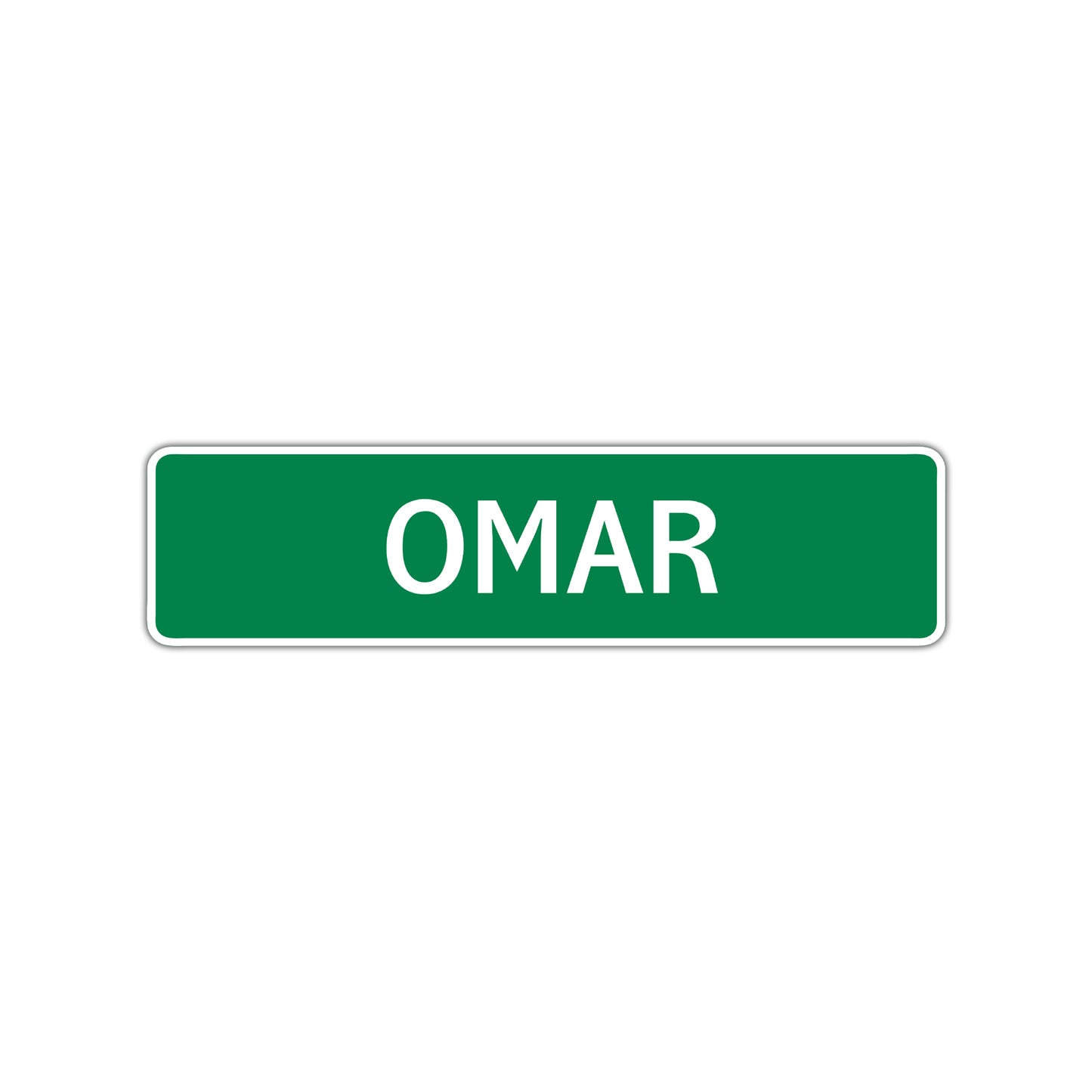 Omar Street Sign Children Name Room Plate