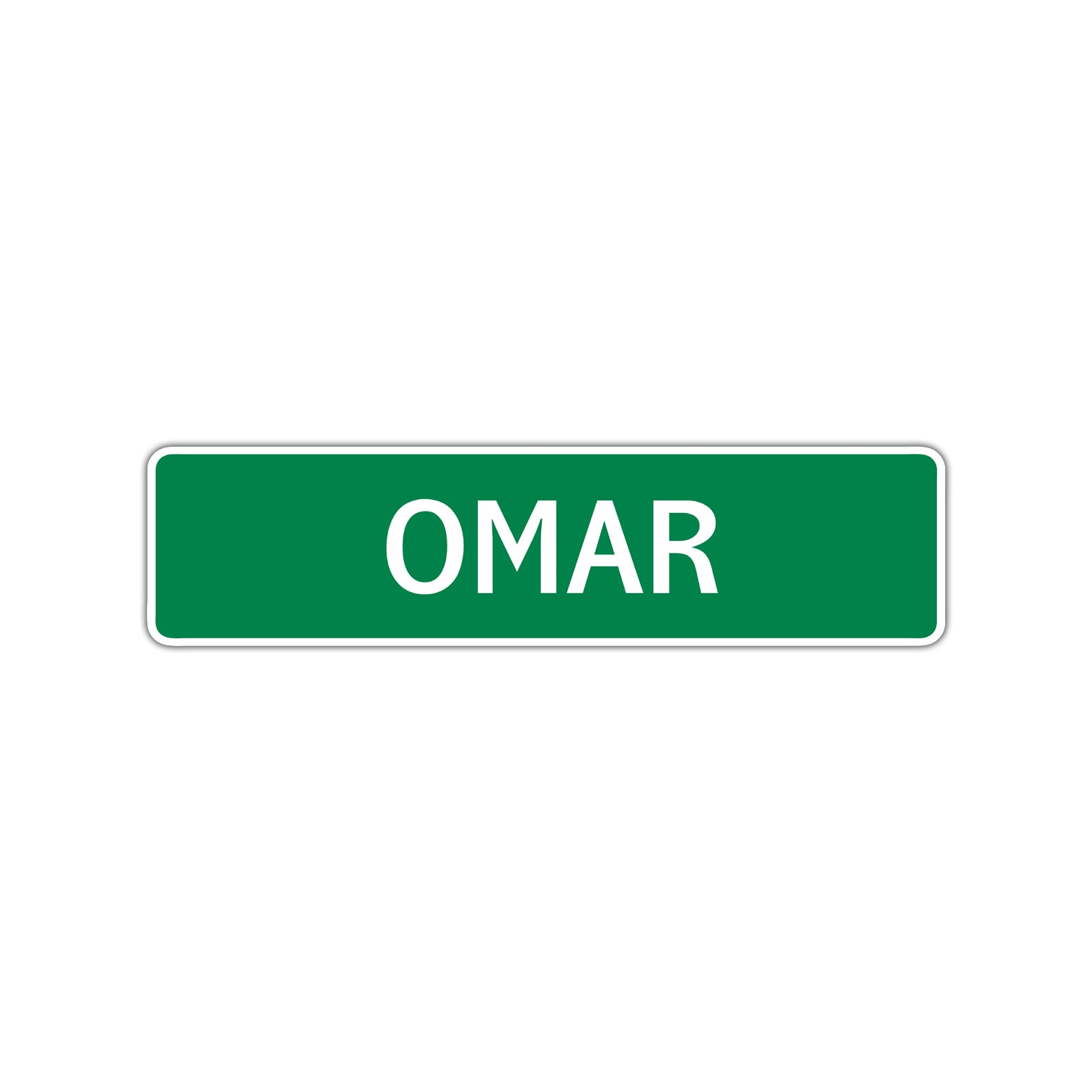 Omar Street Sign Children Name Room Plate