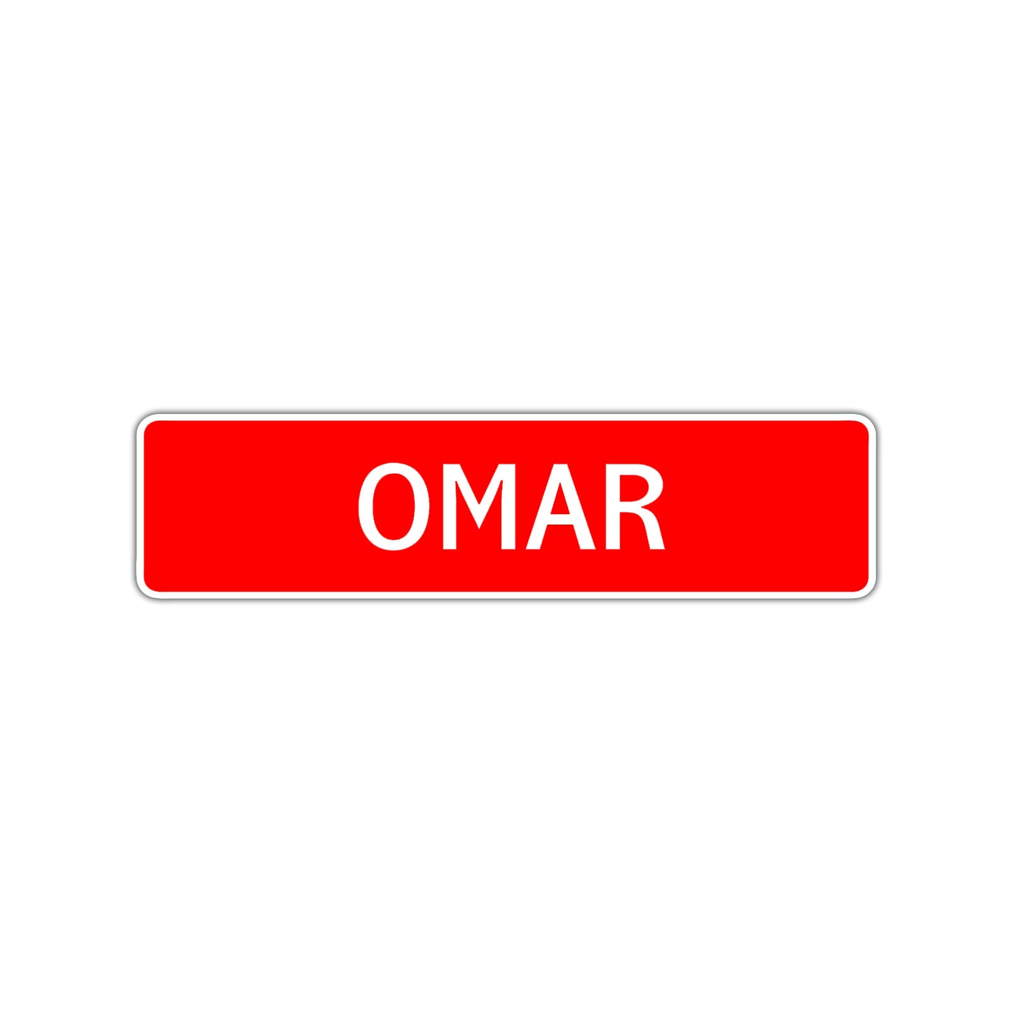 Omar Street Sign Children Name Room Plate