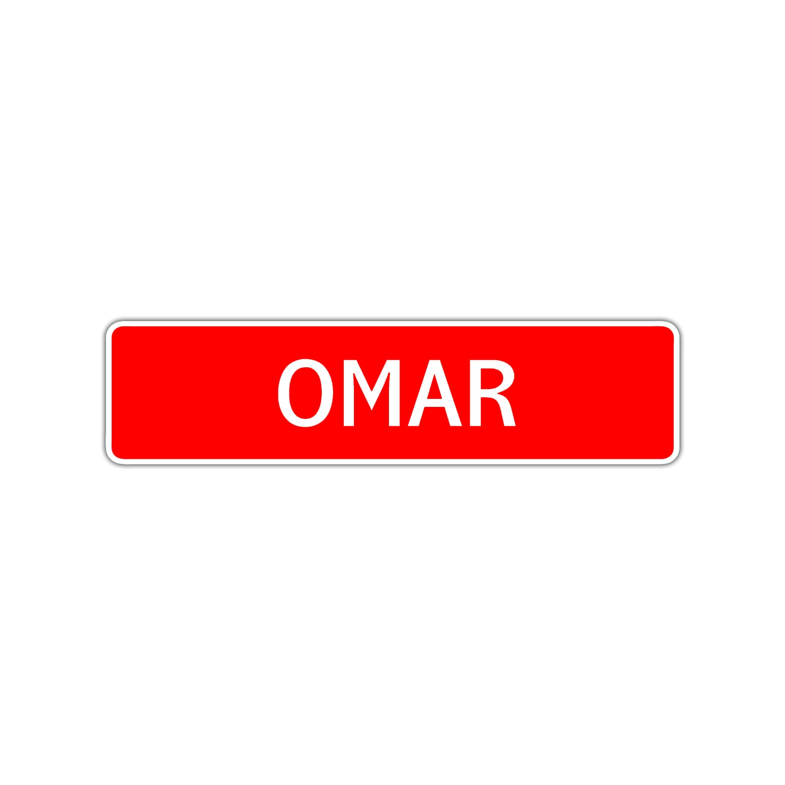 Omar Street Sign Children Name Room Plate
