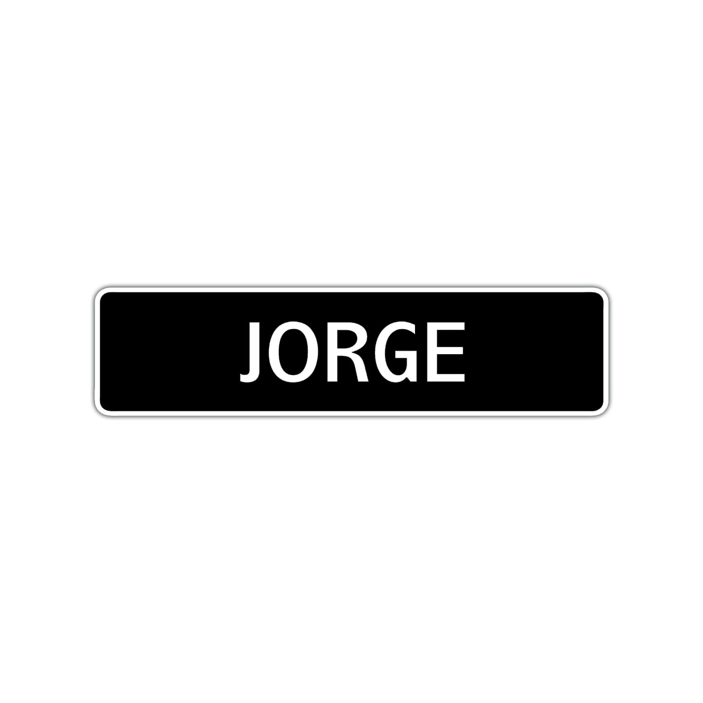 Jorge Street Sign Children Name Room Plate