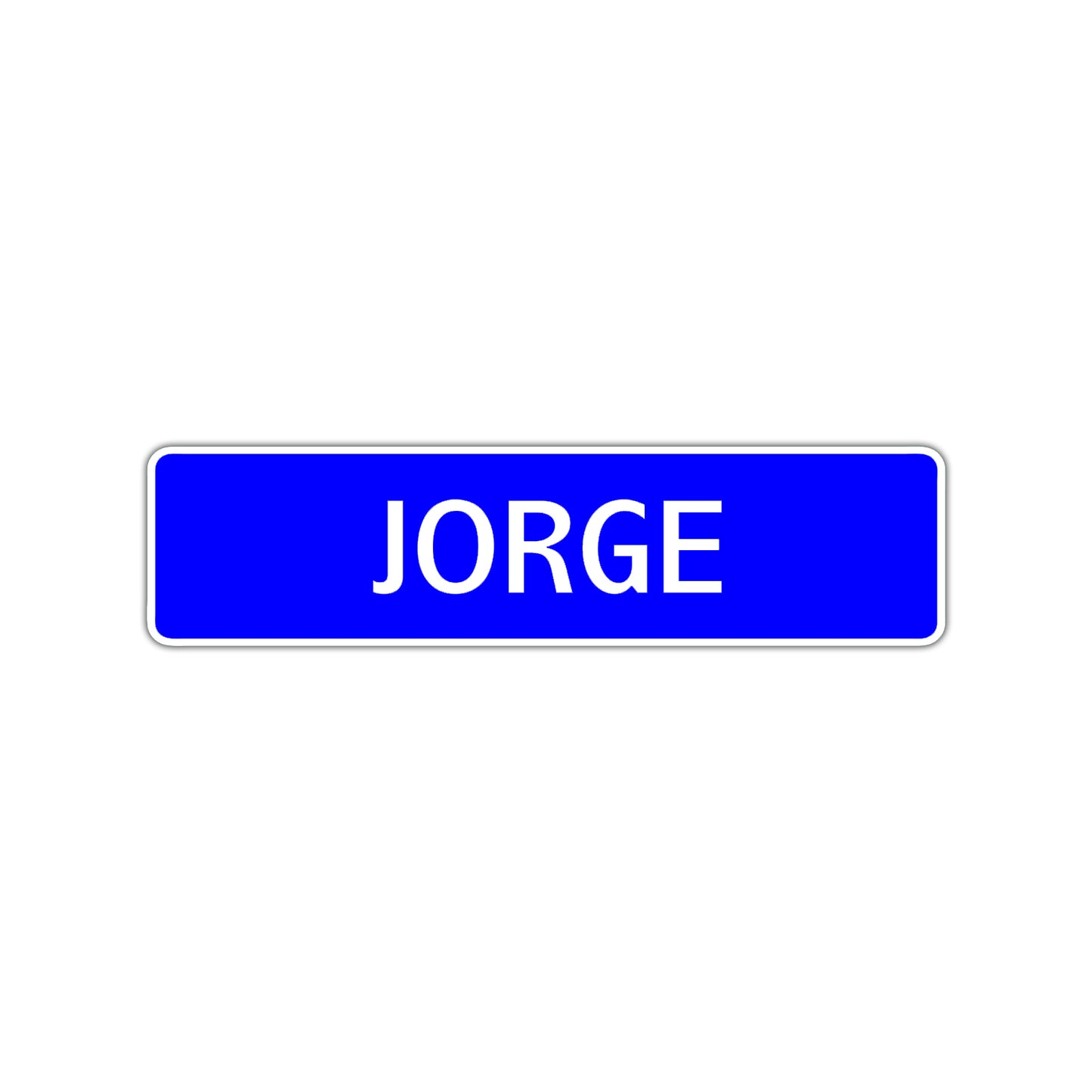 Jorge Street Sign Children Name Room Plate