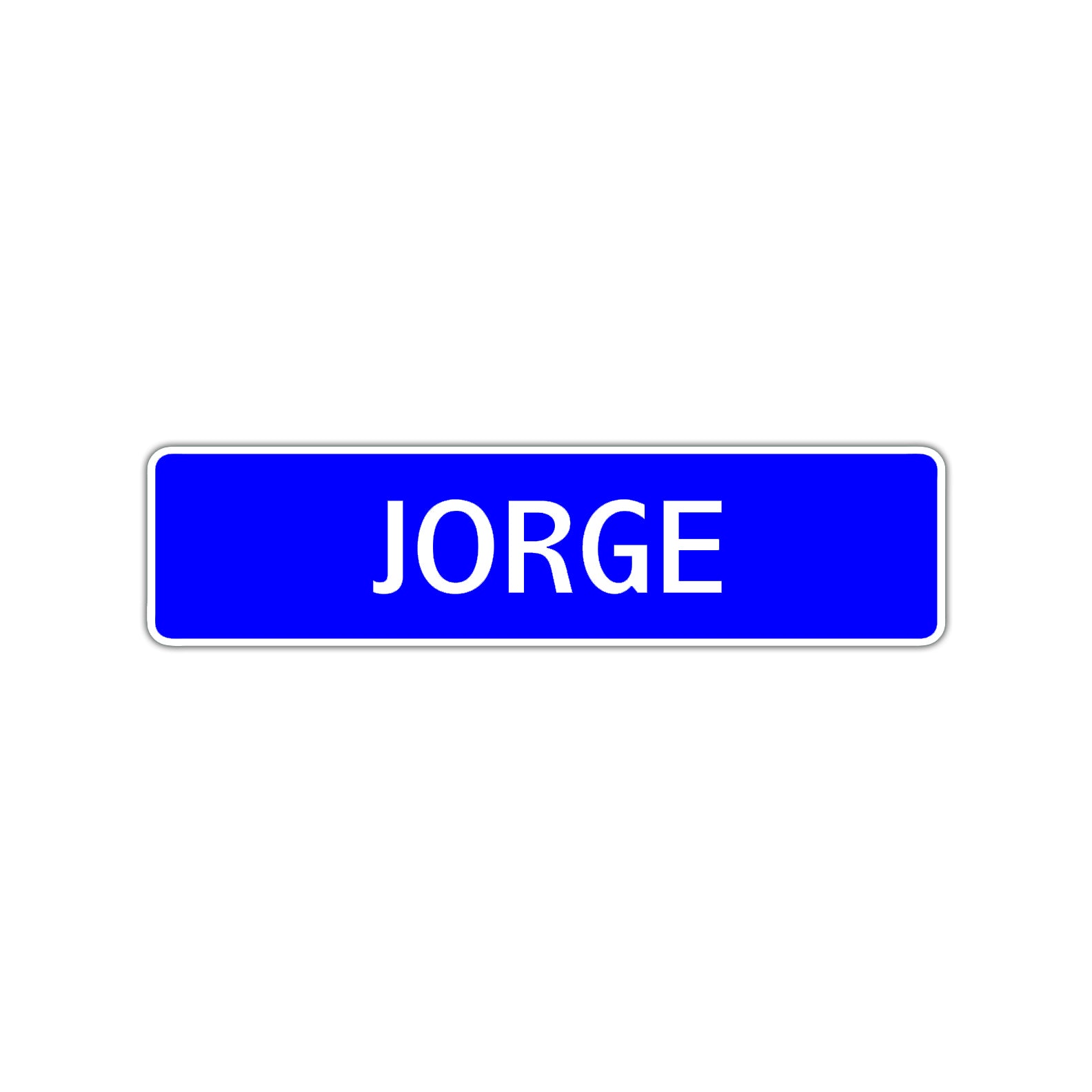 Jorge Street Sign Children Name Room Plate