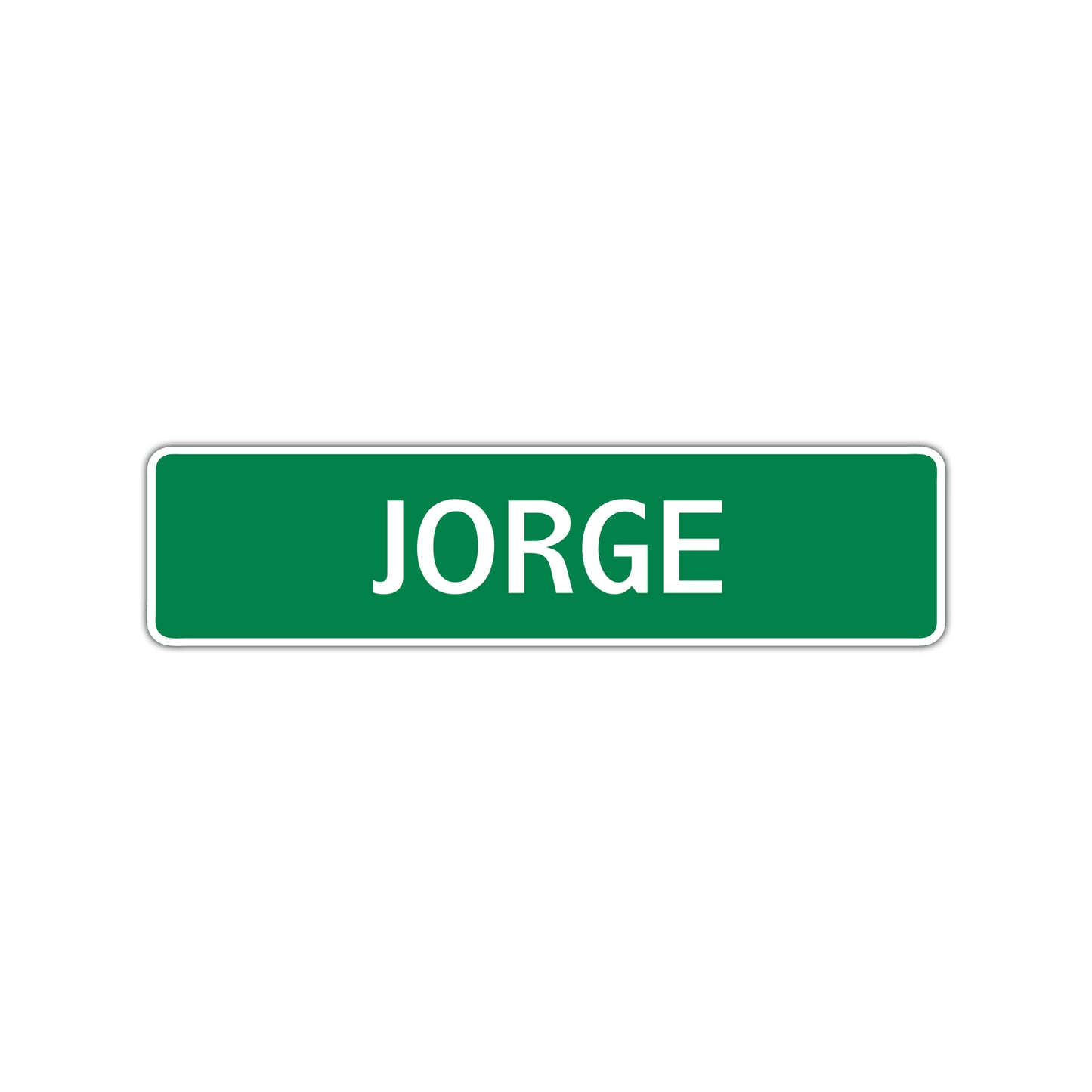 Jorge Street Sign Children Name Room Plate