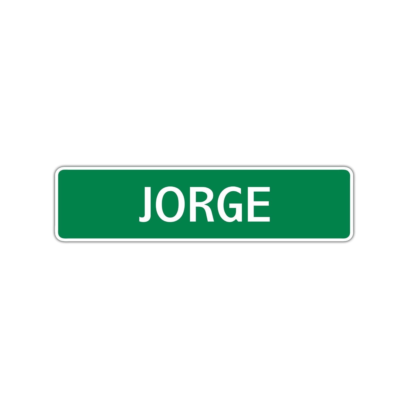 Jorge Street Sign Children Name Room Plate