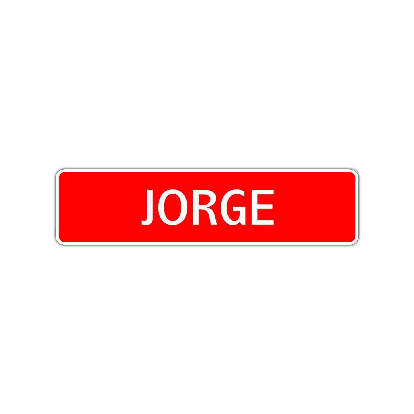 Jorge Street Sign Children Name Room Plate